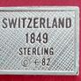 Franklin Mint Switzerland 1g Sterling Silver Stamp Image 2