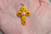 Venetian Glass Cross Pendant