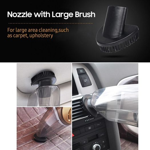 4-in-1 12V Multifunction Car Vacuum Cleaner Tire Air Pump Pressure Detection Gauge LED Light High Power Car Vacuum Cleaning Kit