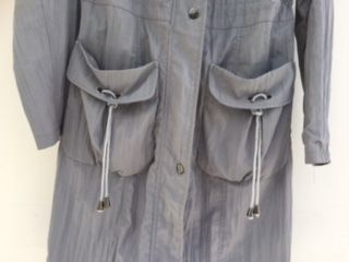 Grey "FranStyle" Trench Coat  size 10/12