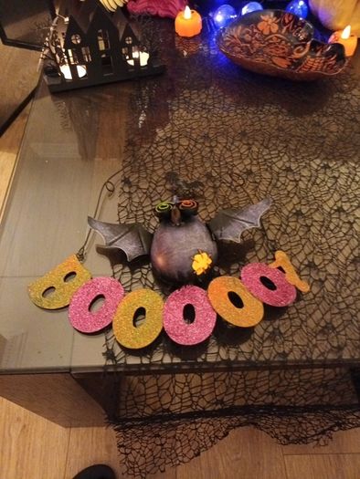 halloween Boo metal hanging decoration