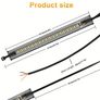 2pcs Flexible Switchback Dual-Colour White & Amber Motorcycle Image 2