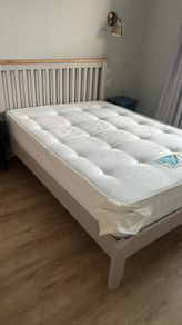 Double bed frame and orthopaedic mattress - brand new