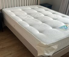 Double bed frame and orthopaedic mattress - brand new