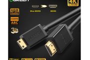 Ugreen Premium 1.5M Mini HDMI (Male) to HDMI (Male) 3D/UHD 4K@60Hz Bi-Directional Cable (Gold-Plated) (Brand New/Warranty)