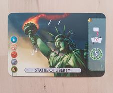 7 Wonders Duel Statue of Liberty v2 Board Game Promo Single Card NEW