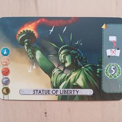 7 Wonders Duel Statue of Liberty v2 Board Game Promo Single Card NEW