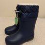 Navy Fur Lined Wellies, New With Tags Image 4