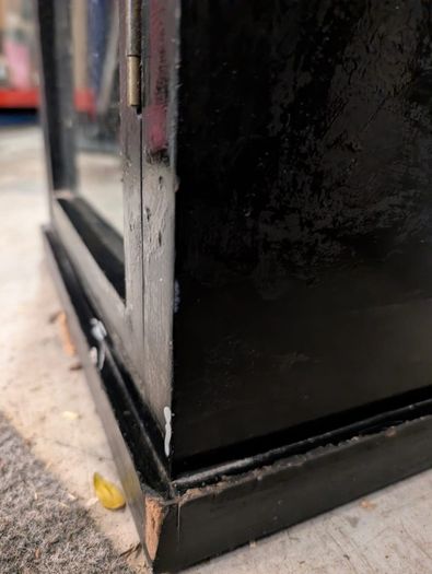 Bloomingville black wood cabinet
