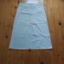 Next Cream Denim Skirt Size 18 Image 2