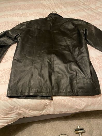 Mens real Leather Jacket size L
