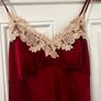 Luxury Burgundy Satin & Lace Nightdress & Robe Set (XXL) Image 3