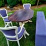 Kitchen table, chairs and bench Image 3