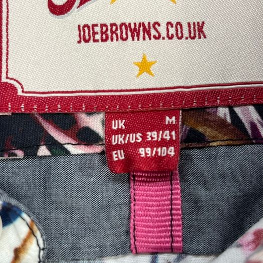 Joe Browns Floral Print Long Sleeve Shirt Medium - Flowers Skull Funky