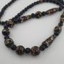 Antique Venetian Style Floral Glass Beads Necklace Image 9