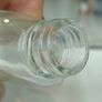 492 - Set of 7 Vintage Clear Glass Screw Cork Top Collectible Decorative Bottles Image 7