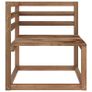 10 Piece Garden Lounge Set Brown Impregnated Pinewood Image 3