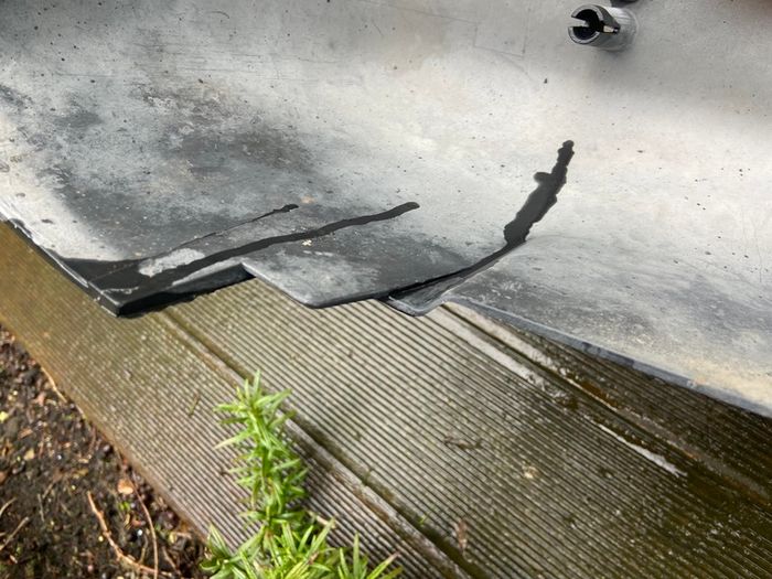 Original OEM 1986 BMW E30 Front Spoiler Lip Skid Apron and Engine Pan 51 71 1933 492.9 P