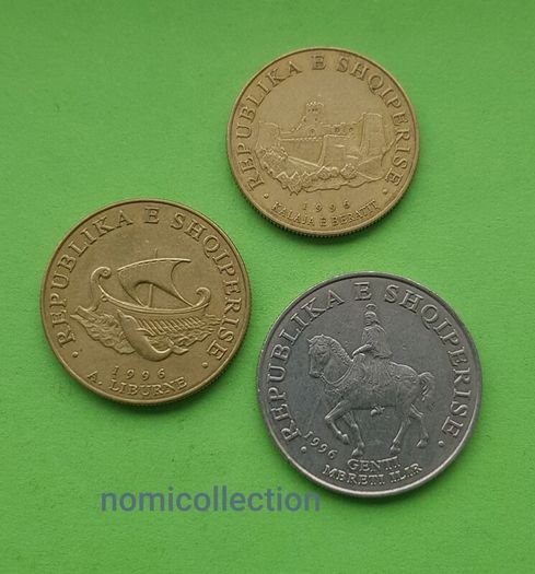 Albania 1996 year coins.