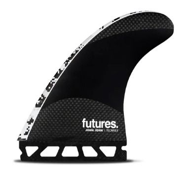 Futures Large John John Florence Techflex Digi White Pro Thruster Surfboard Fin