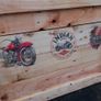 Rustic Indian Motorcycle wooden wall art plaque Image 4
