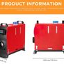 5kw-8KW 12V Portable All In One  Diesel Air Heater with LCD Monitor Car parking Air Heater for Campervan Tent Trucks Image 4