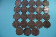 Great Britain. Elizabeth II. 23x1p coins (1963-1967) Nice Condition!