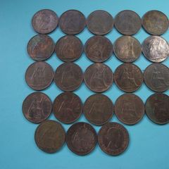 Great Britain. Elizabeth II. 23x1p coins (1963-1967) Nice Condition!