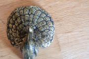 Vintage Solid Brass Peacock Ornament