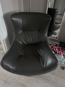 Leather Swivel Armchair