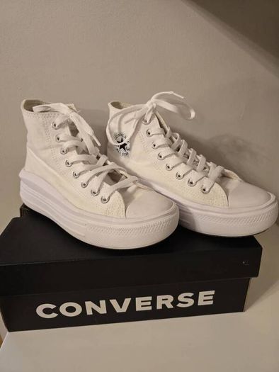 White Converse High Tops