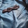Boys Black Velvet Jacket with Silk Trim, Black Trousers and Dickey Bow Image 5