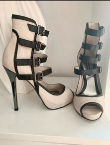 leather River Island Ri Studio heels uk 5
