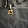 Black Gucci Monogram Tote Bag Image 4