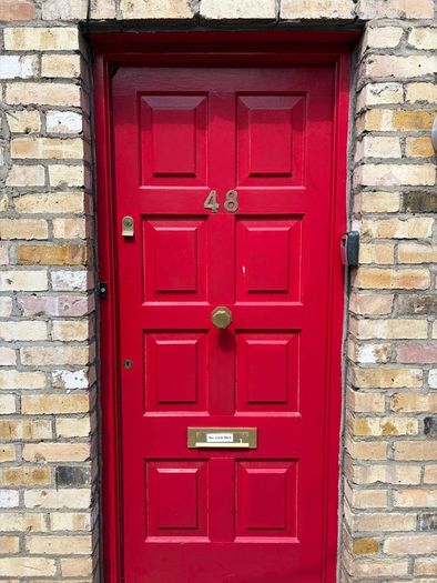 Solid wood front door