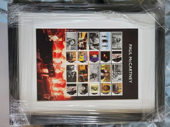 Paul McCartney limited edition framed Royal Mail Stamp collection