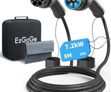 Type 2 Charging Cable, 32A / 7.2kW / 1 Phase / 8 Meter/Mode 3, Type 2 to Type 2 EV Charging Cable Facilitates Fast Charging for Electric Vehicles