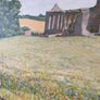 Y Bishop Irish Landscape Old Ruins Oil on Canvas Picture Image 4