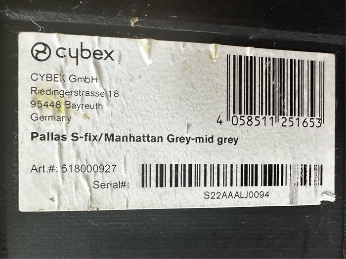 CYBEX Gold Pallas S-Fix 2-in-1 car seat - 9-36kg