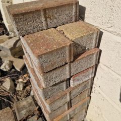 12 bricks and 6 grey bricks