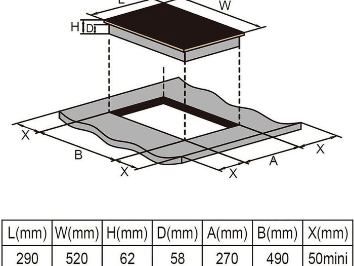 Induction Hob 2 Zone Brand New