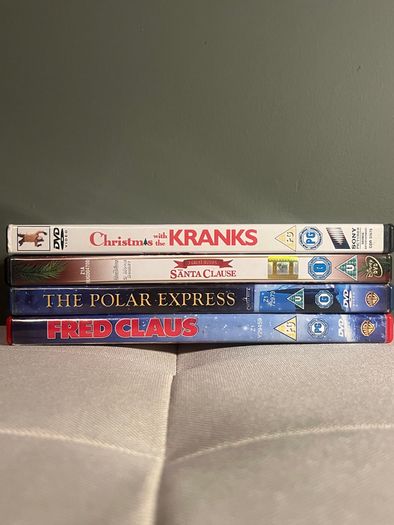 Christmas DVD Bundle 6 Movies Santa Clause 1 2 3 Polar Express Fred Claus
