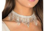 Luxury Bridal  Tassel Collar Choker Necklace Set