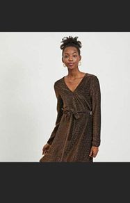 Gold Vila dress