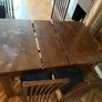 Extendable Dark Wood Dining Table and Chairs Upcycling / DIY Project Image 3