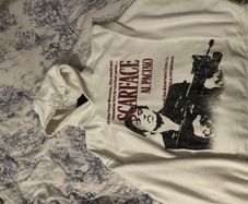 Scarface Al Pacino white hoodie - size L