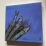 Framed Original Abstract Painting Sardines Art Contemporary Art Painting  Original Gift Image 4