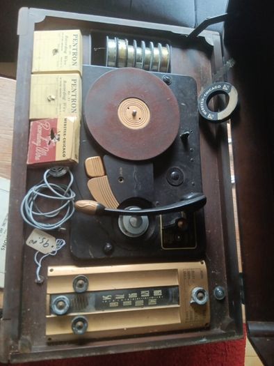 Vintage Silvertone wire recorder