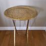 Moroccan Style Gold Filigree  Folding Side Table Image 4