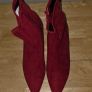 Red Suedette Boots kitten heel Size 5 Image 3